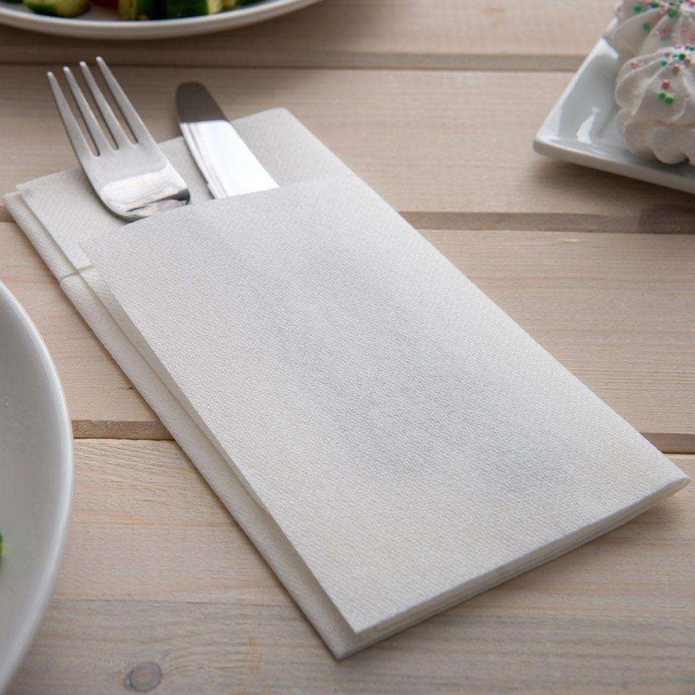500 Un SERVILLETAS AIR LAID PREMIUM NH2O Eco NAPKIN 40X40 Cm 1 8 FOLD TIPO SOBRE-2