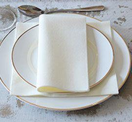 500 Un. SERVILLETAS AIR LAID LINNEN PREMIUM NH2O Eco NAPKIN 33X33 Cm 1 4 FOLD -5