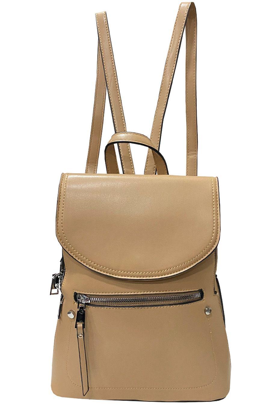 Mochila Cuero Ecológico CRU14 Beige-0