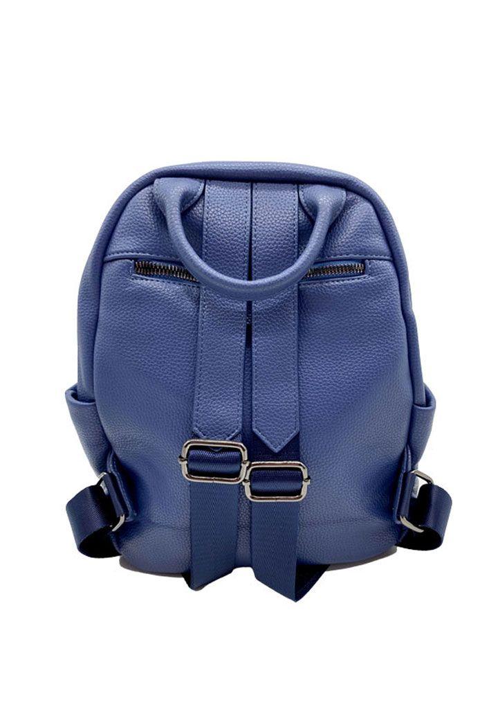 Mochila Cuero Azul Marino CRU47-2