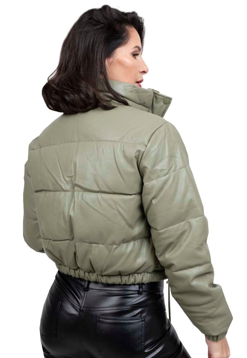 Chaqueta Puffa EcoCuero CHG64 Verde-2