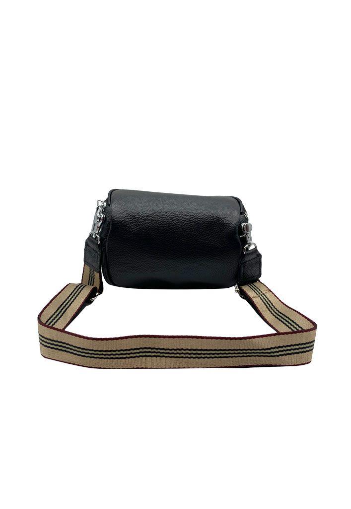 Bandolera Ecocuero Negro CRU87-3
