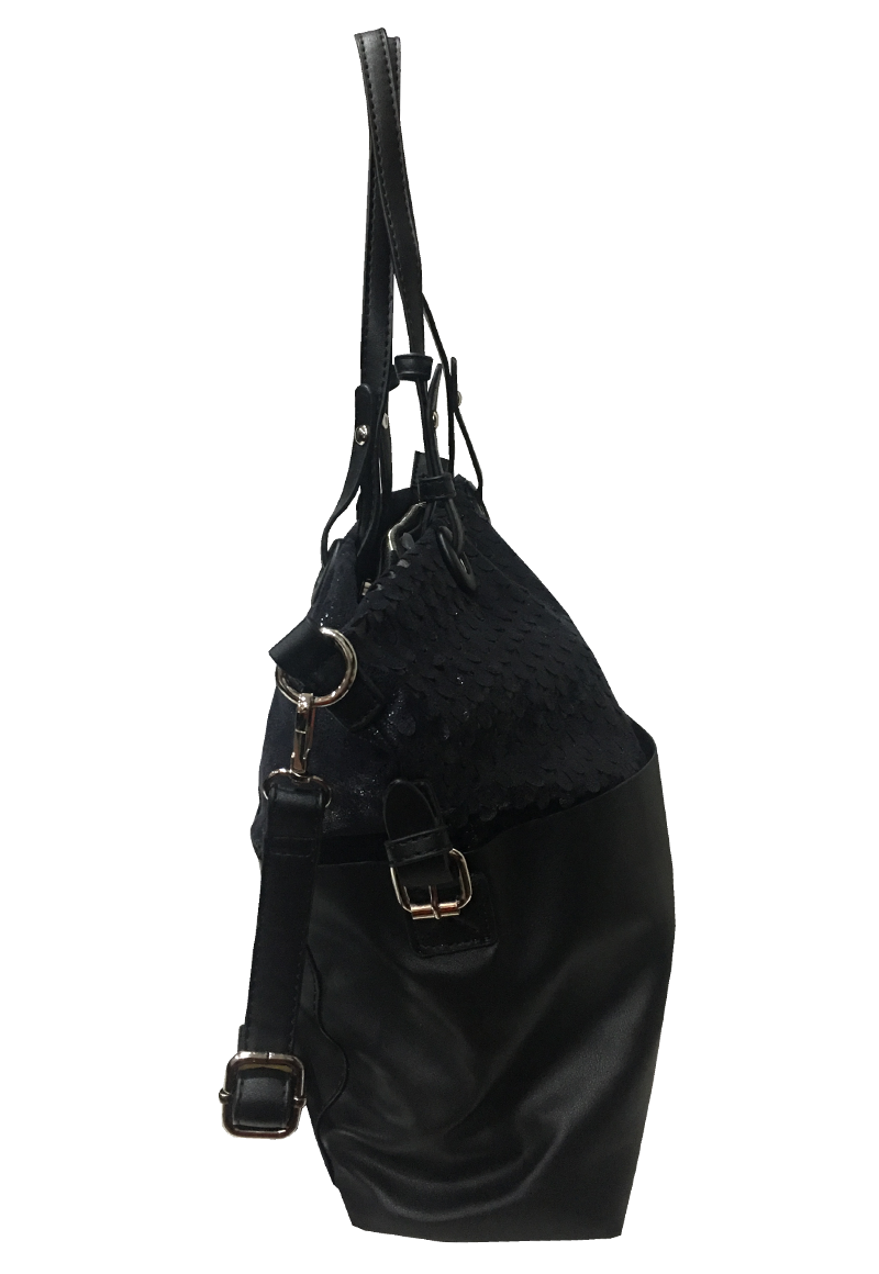 Cartera Cuero Ecológico CRR48 Negro-2