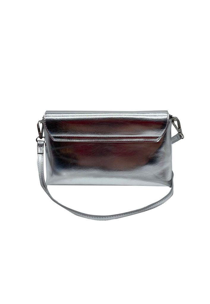 Cartera de fiesta Ecocuero Plata CRX34-2