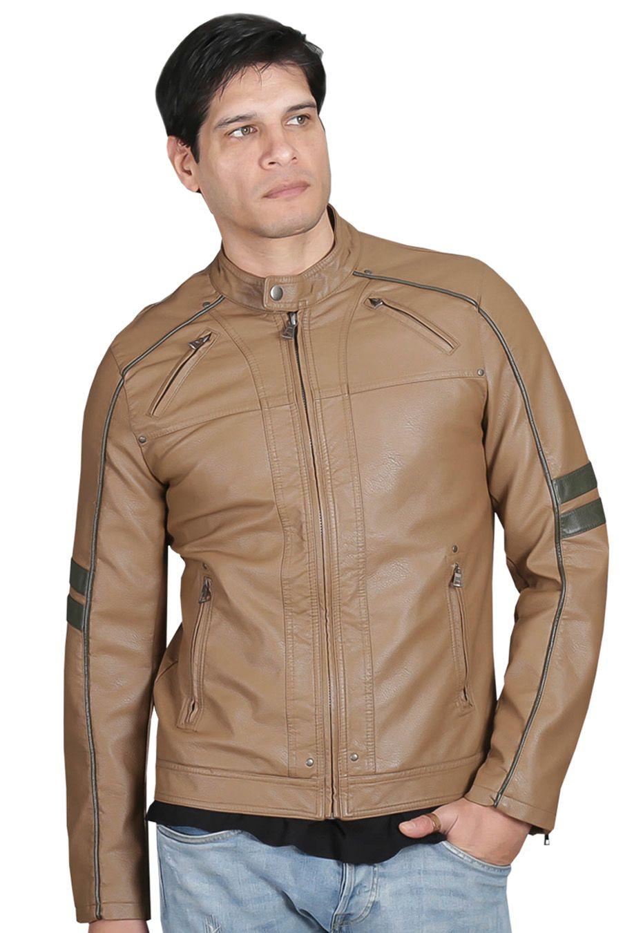 Chaqueta Ecocuero CHF38 Camel-0