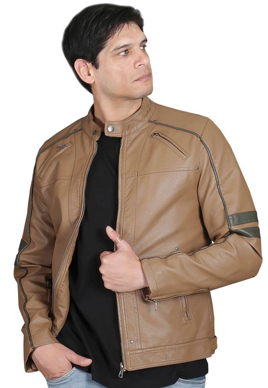 Chaqueta Ecocuero CHF38 Camel-1