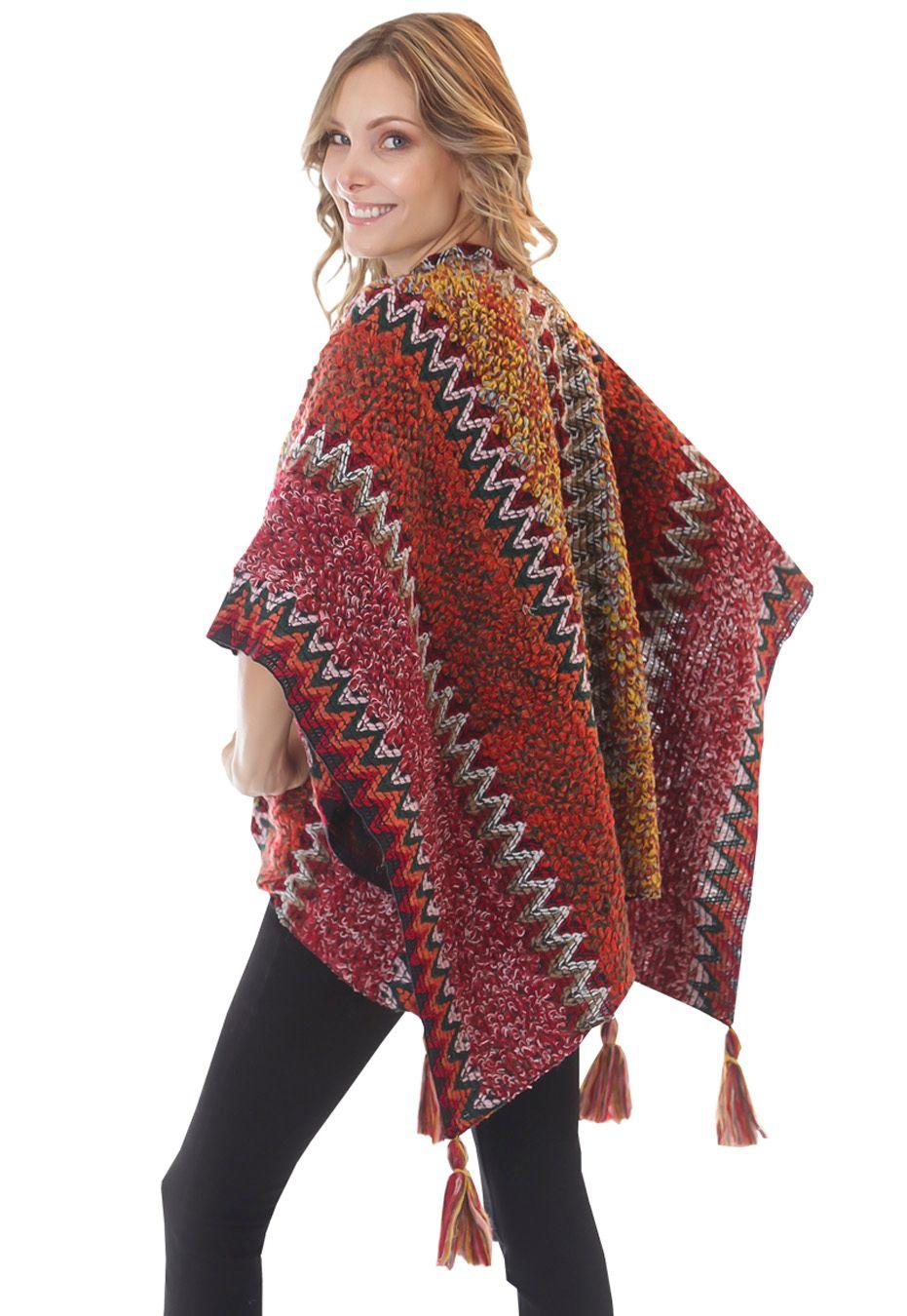 Poncho PO048 Rojo-2