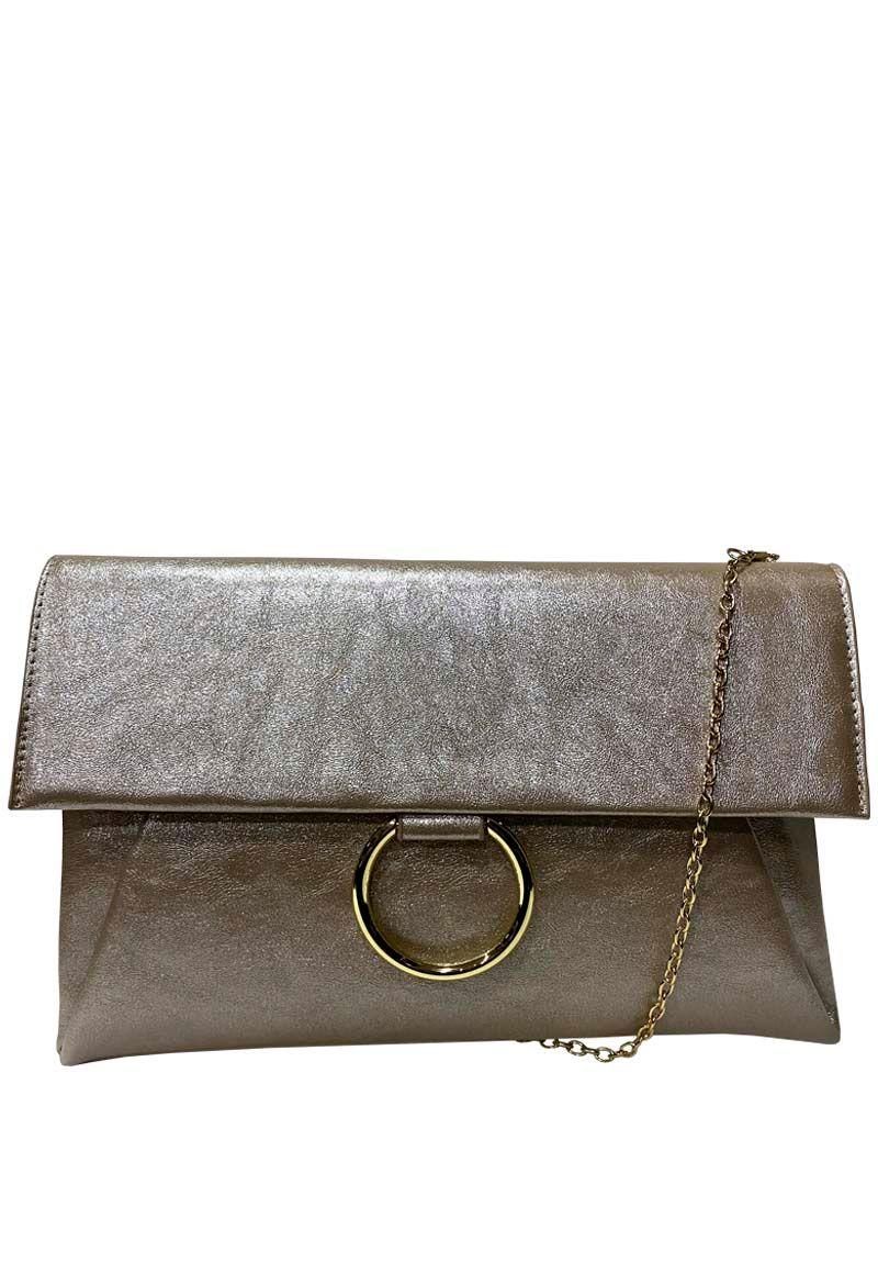 Cartera Cuero Ecológico CRS16 Dorado-0