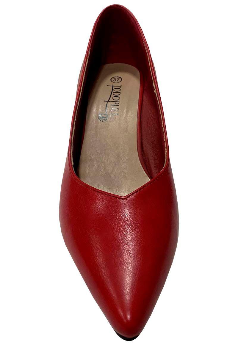 Zapato Reina Ecocuero ZAW50 Rojo-2