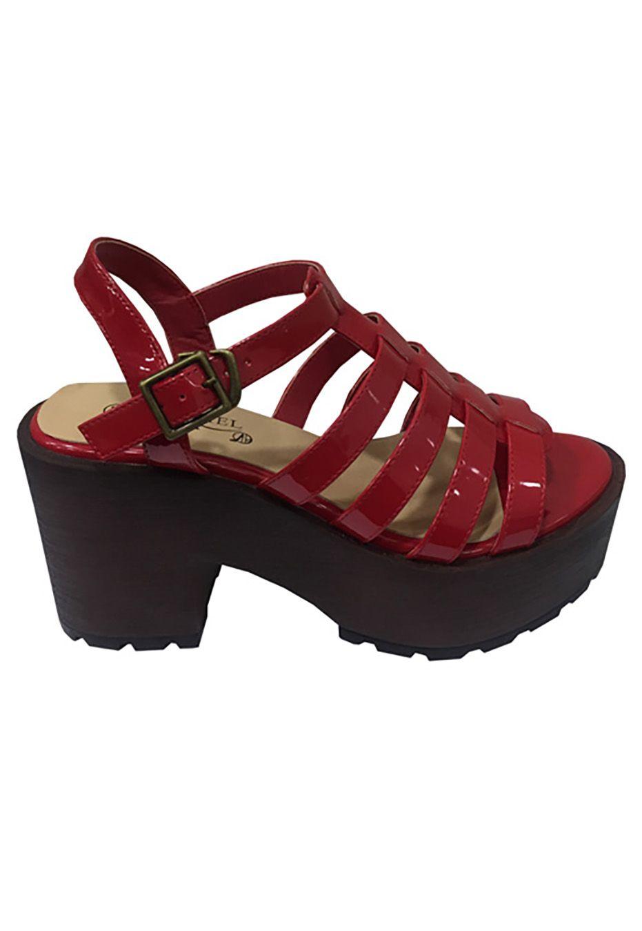 Sandalia Ecocuero ZAW48 Rojo-0