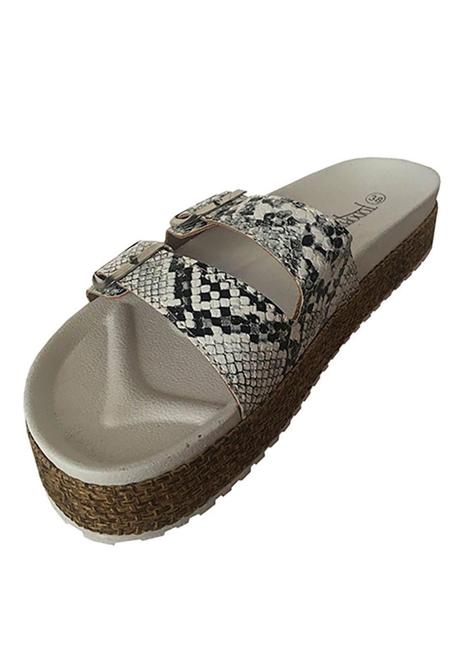 Sandalia Ecocuero ZAU77 Snake White-3