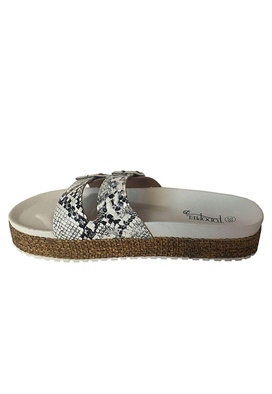 Sandalia Ecocuero ZAU77 Snake White-4