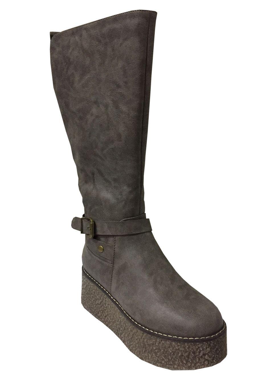 Bota Ecocuero ZAV27 Gris-1