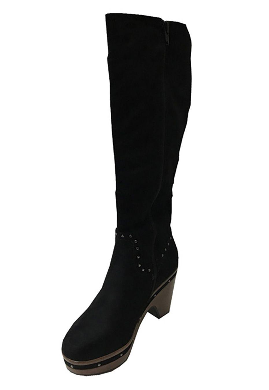 Bota Gamuza Ecológica ZAW90 Negro-3