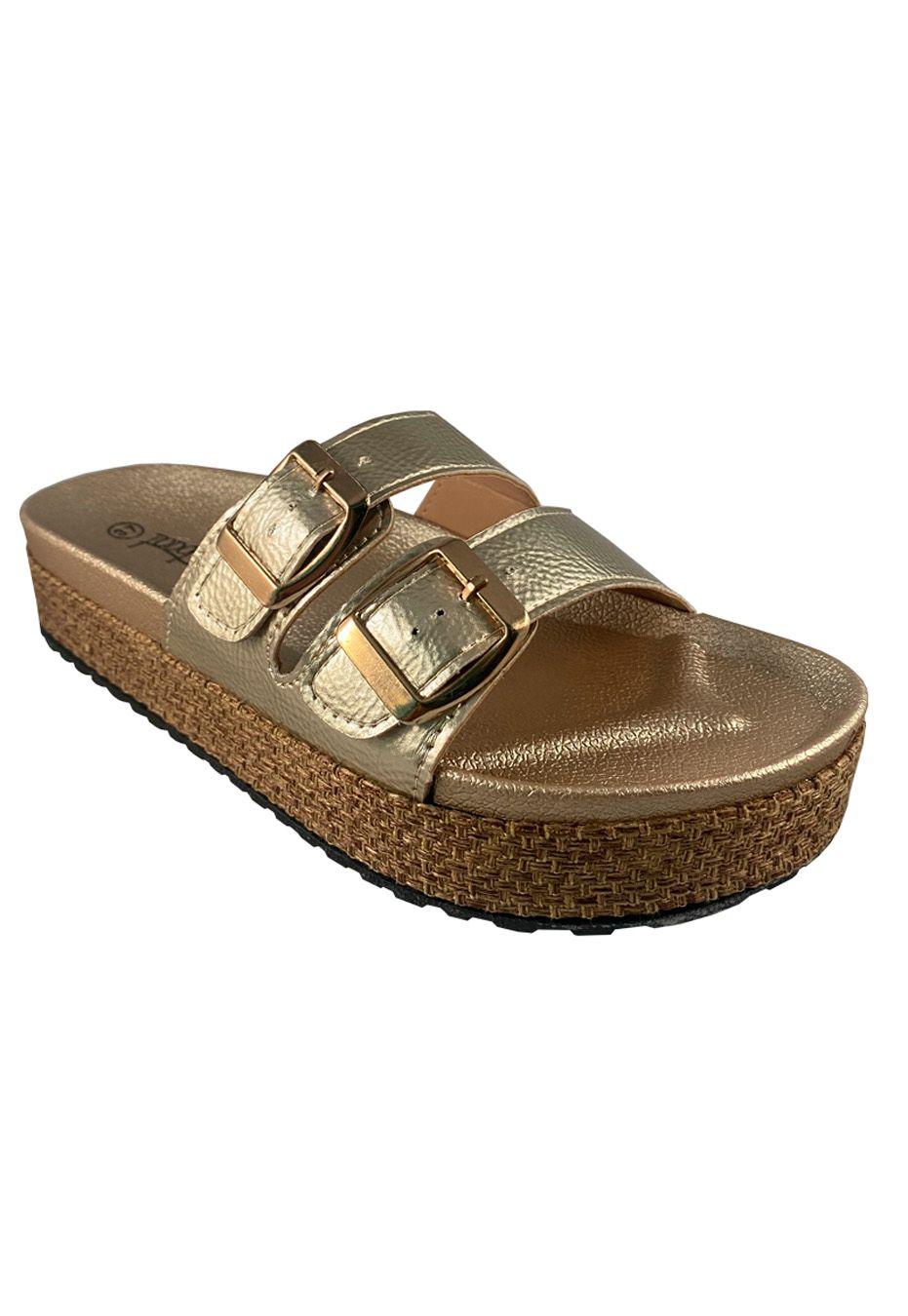 Sandalia Ecocuero ZAU77 Dorado-1