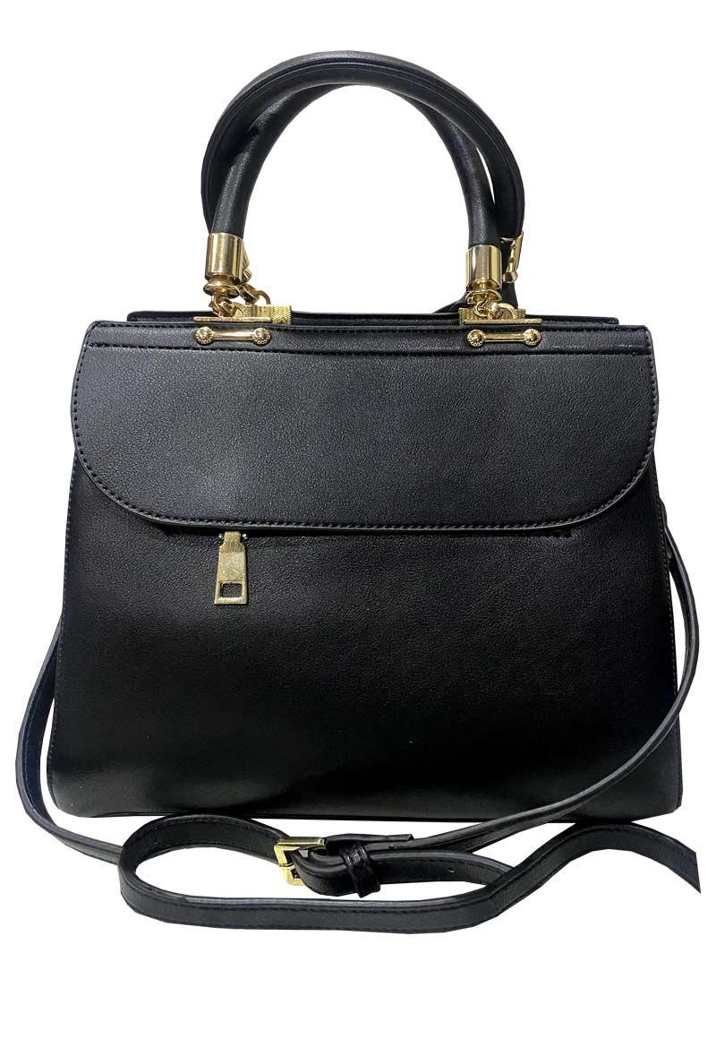 Cartera Cuero Ecológico CRM12 Negro-2