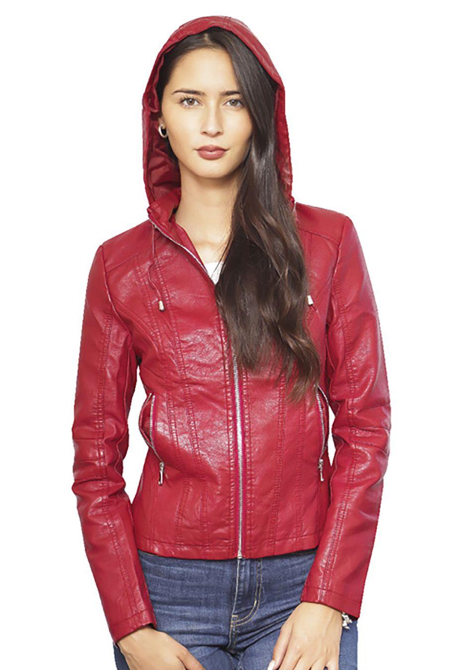 Chaqueta Ecocuero  CHF48 Rojo-1