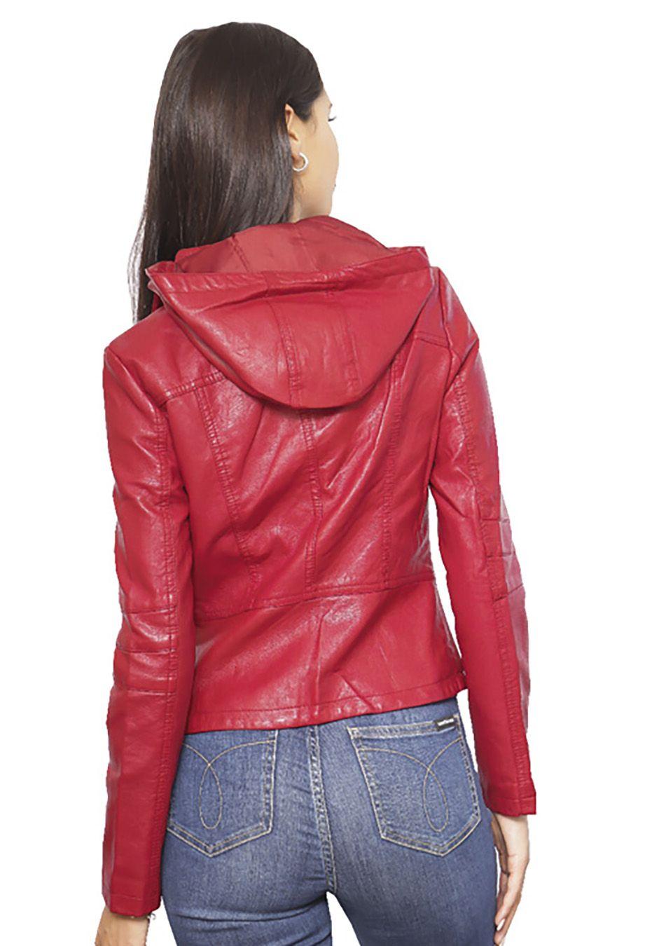 Chaqueta Ecocuero  CHF48 Rojo-2