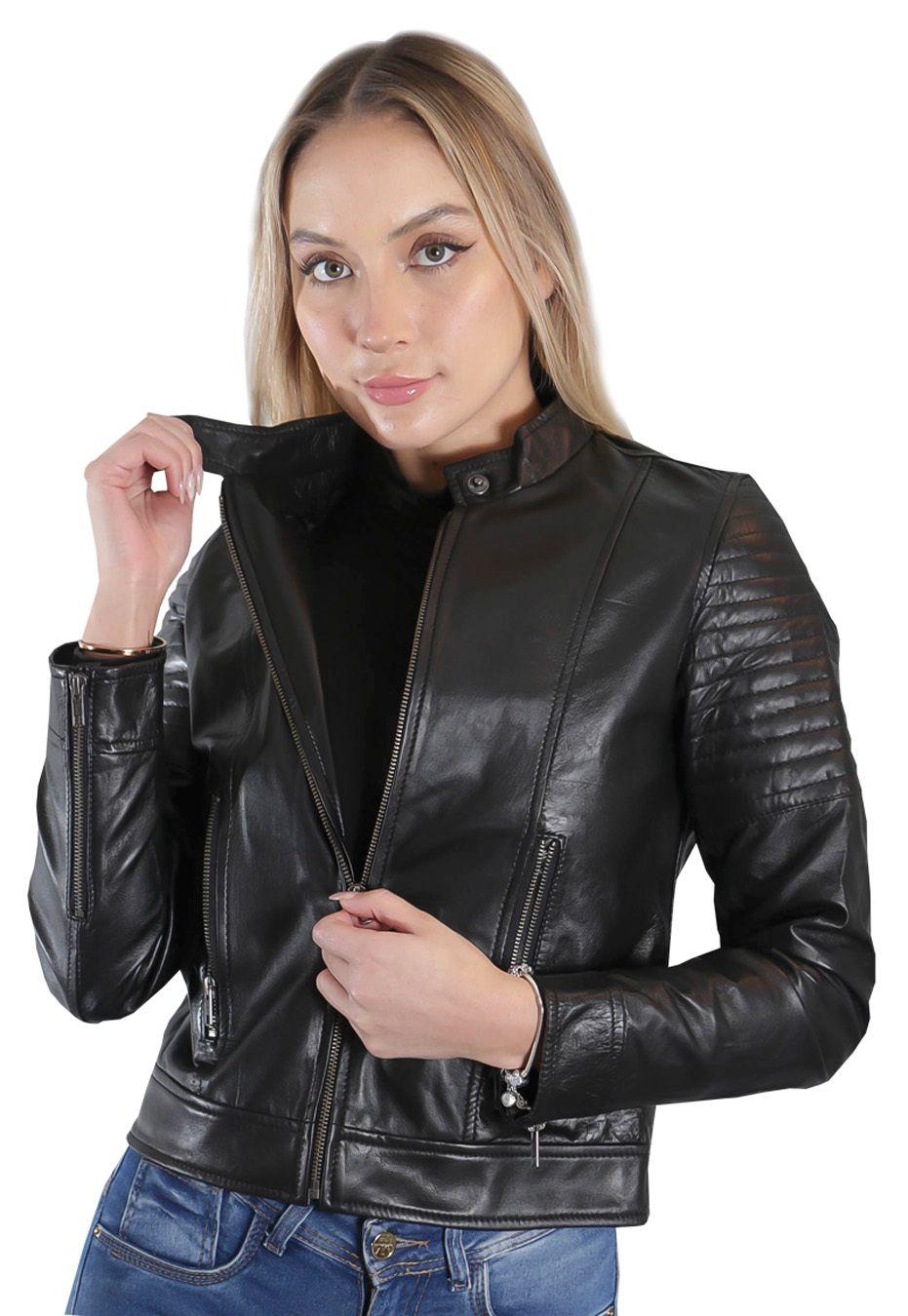 Chaqueta Cuero CHG55 Negro-2