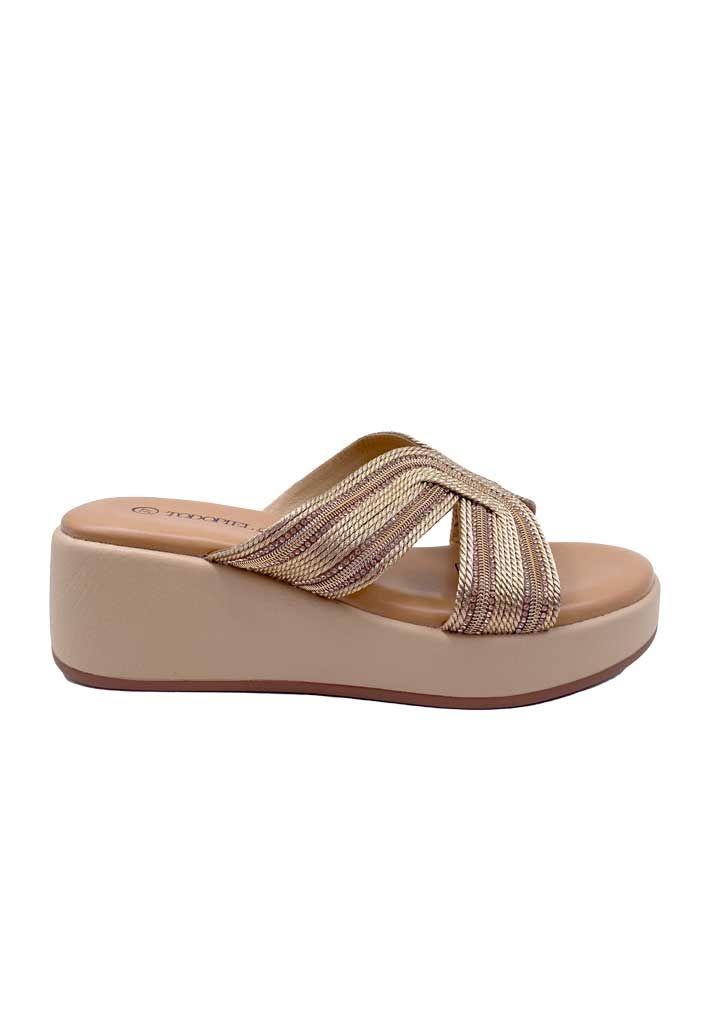 Sandalia Mujer Beige ZB026-0