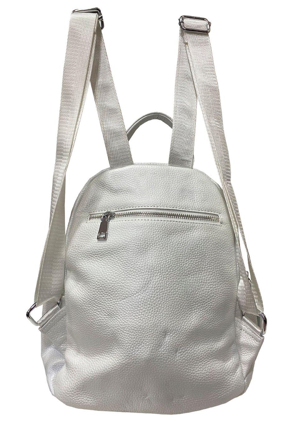 Mochila Cuero CRT93 Blanco-2