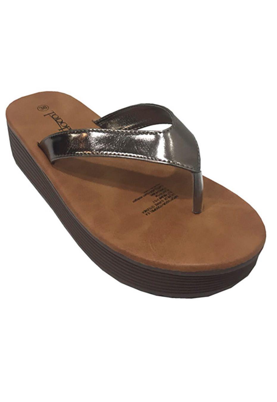 Sandalia Ecocuero ZAT88 Plata-1