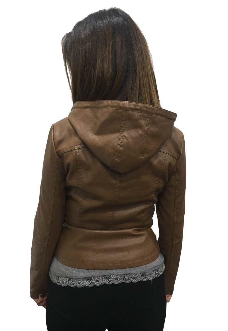 Chaqueta Ecocuero  CHF48 Tan-2
