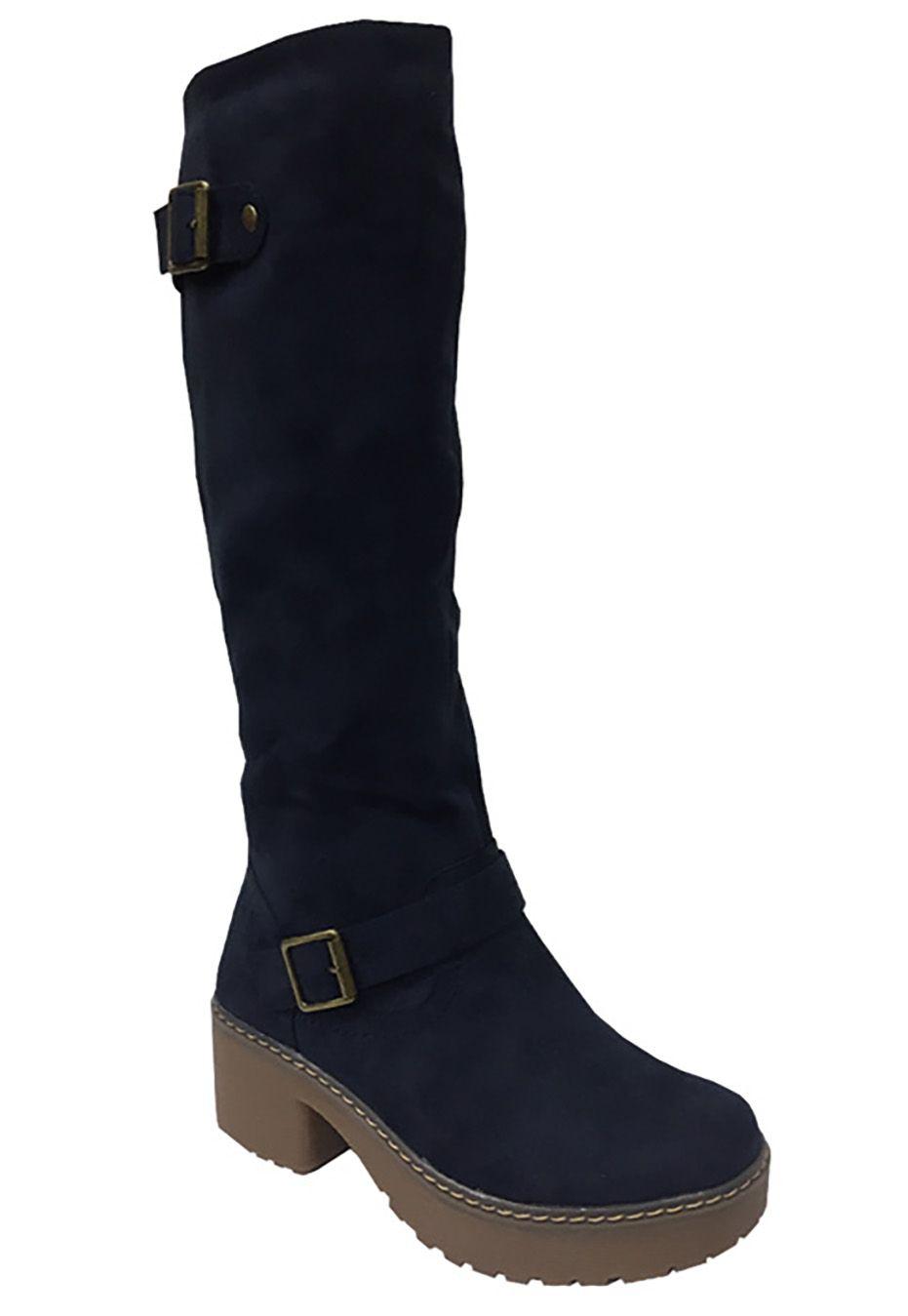 Bota Gamuza Ecológica  ZAV19 Navy-1