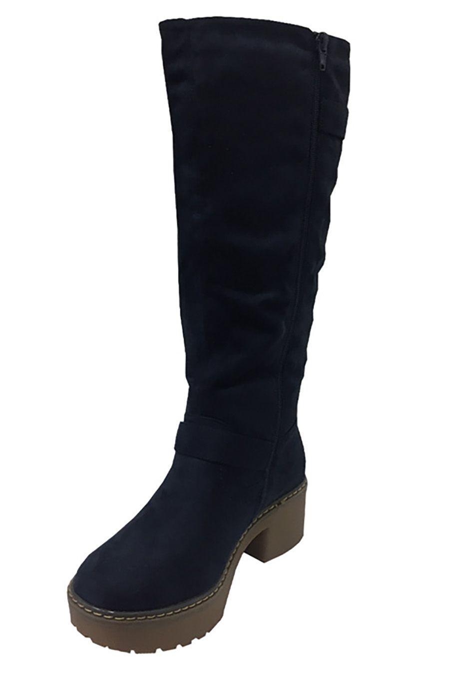 Bota Gamuza Ecológica  ZAV19 Navy-3