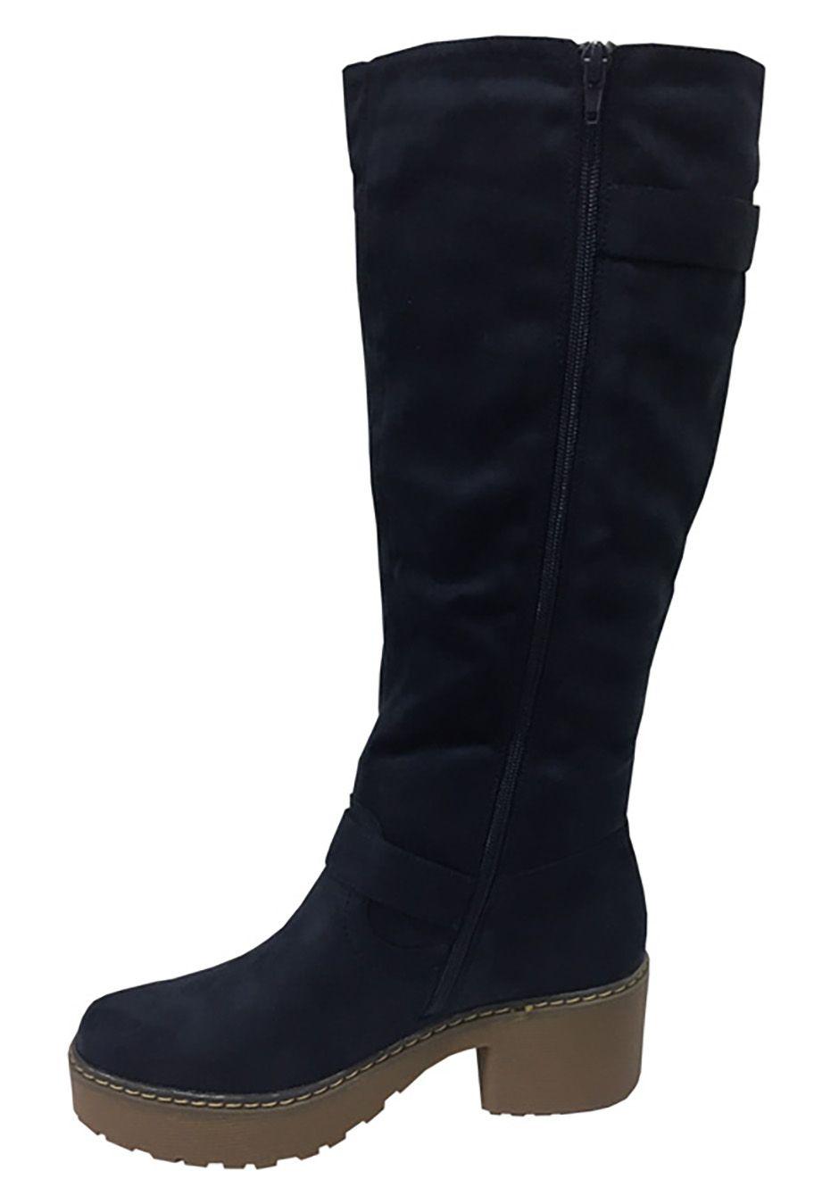 Bota Gamuza Ecológica  ZAV19 Navy-4