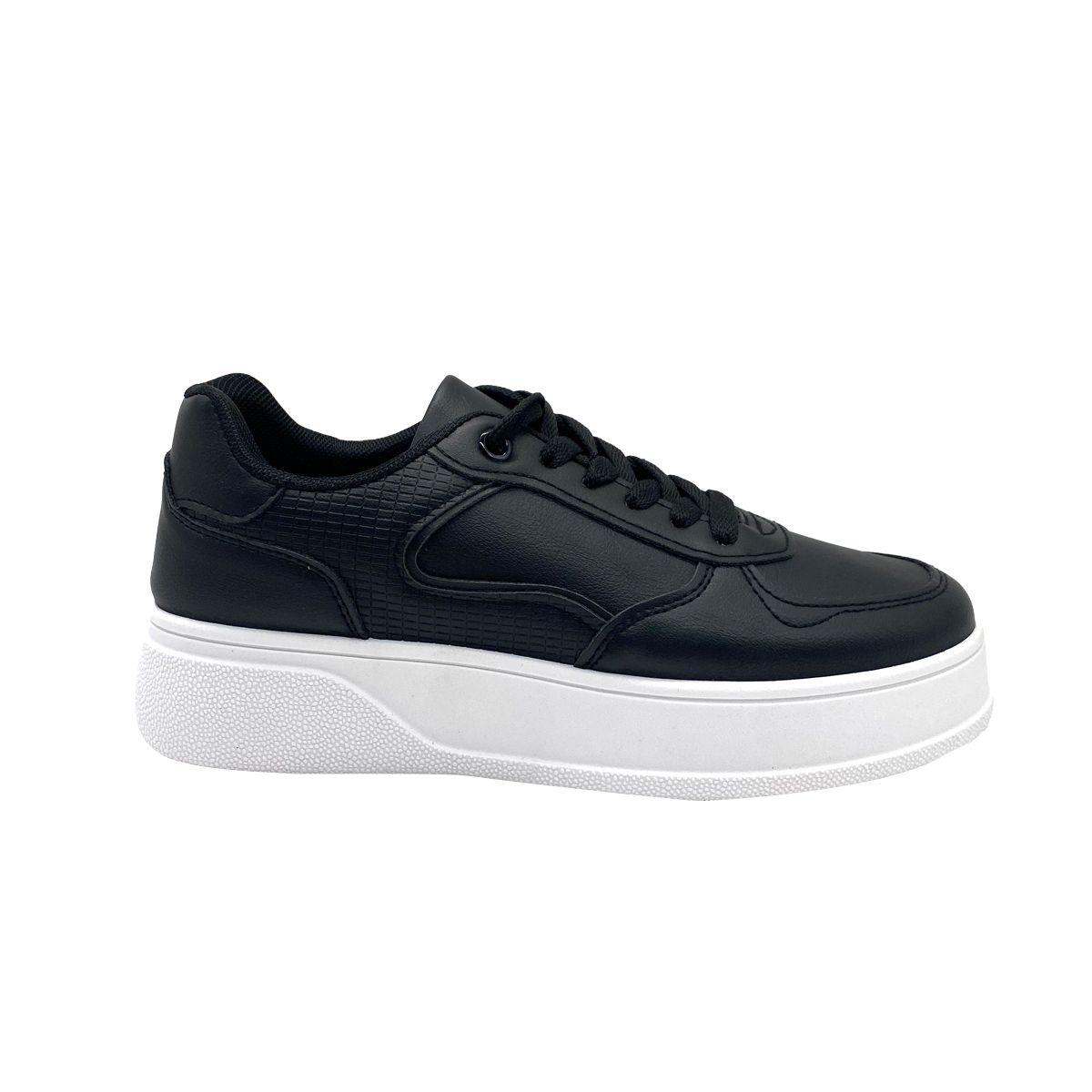 Zapatilla plataforma Mujer Negro ZB072-0