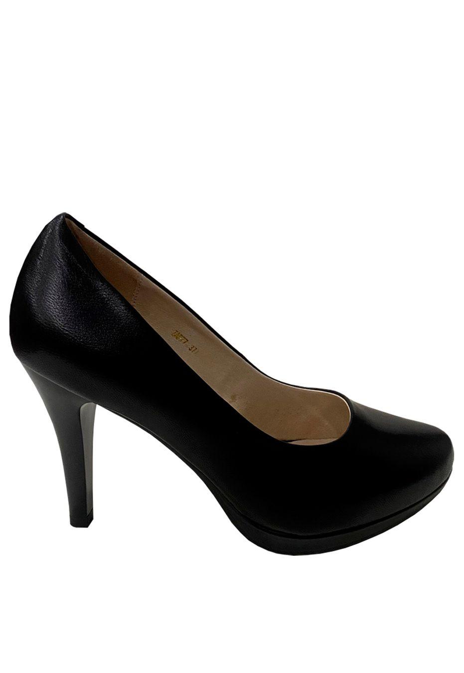 Zapato Reina Cuero ZAP77 Negro-0