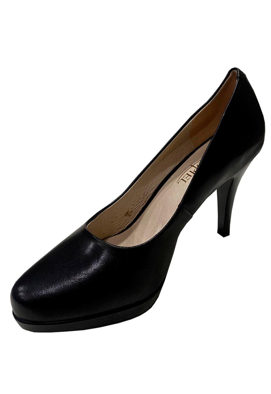 Zapato Reina Cuero ZAP77 Negro-3
