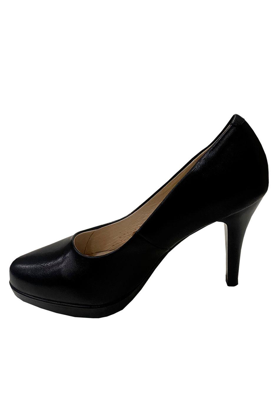 Zapato Reina Cuero ZAP77 Negro-4