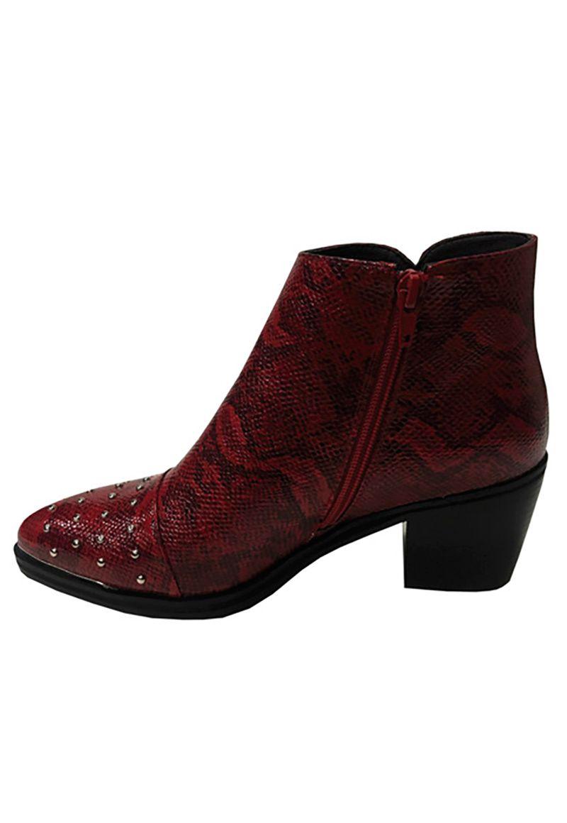 Botín Ecocuero ZAX71 Rojo Snake-4