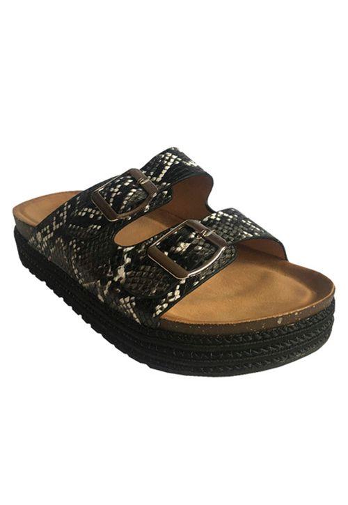 Sandalia Ecocuero ZAY35 Snake Black-1