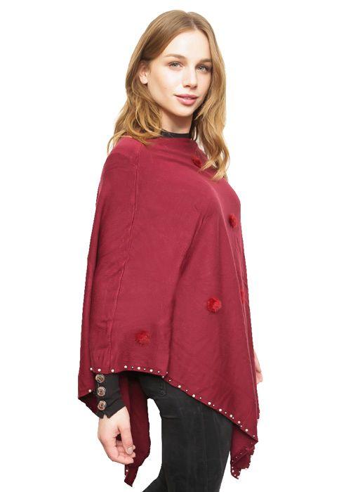 Poncho PO035 Burdeo-1