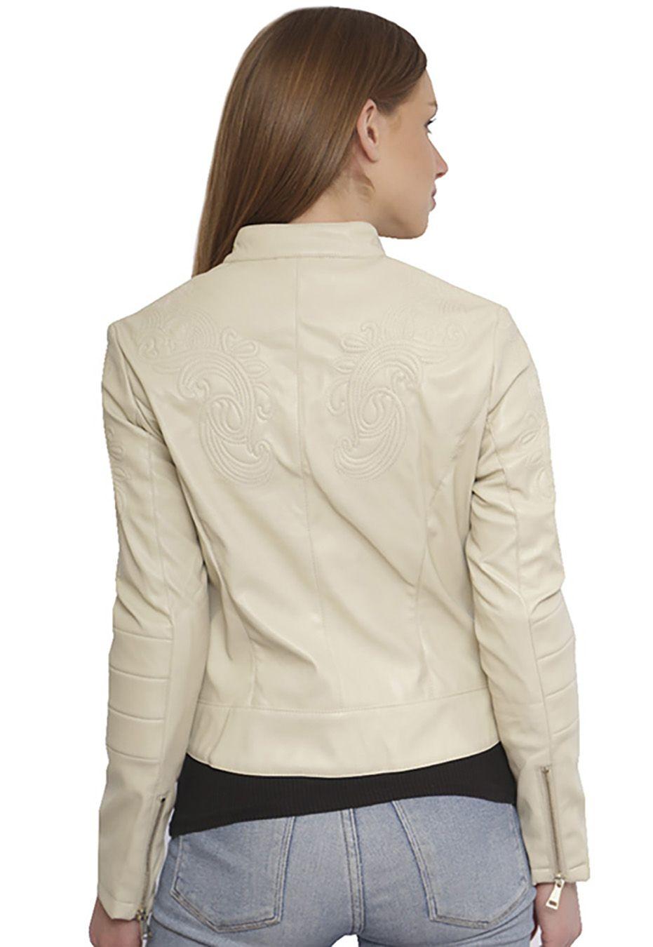 Chaqueta Ecocuero CHG07 Beige-2