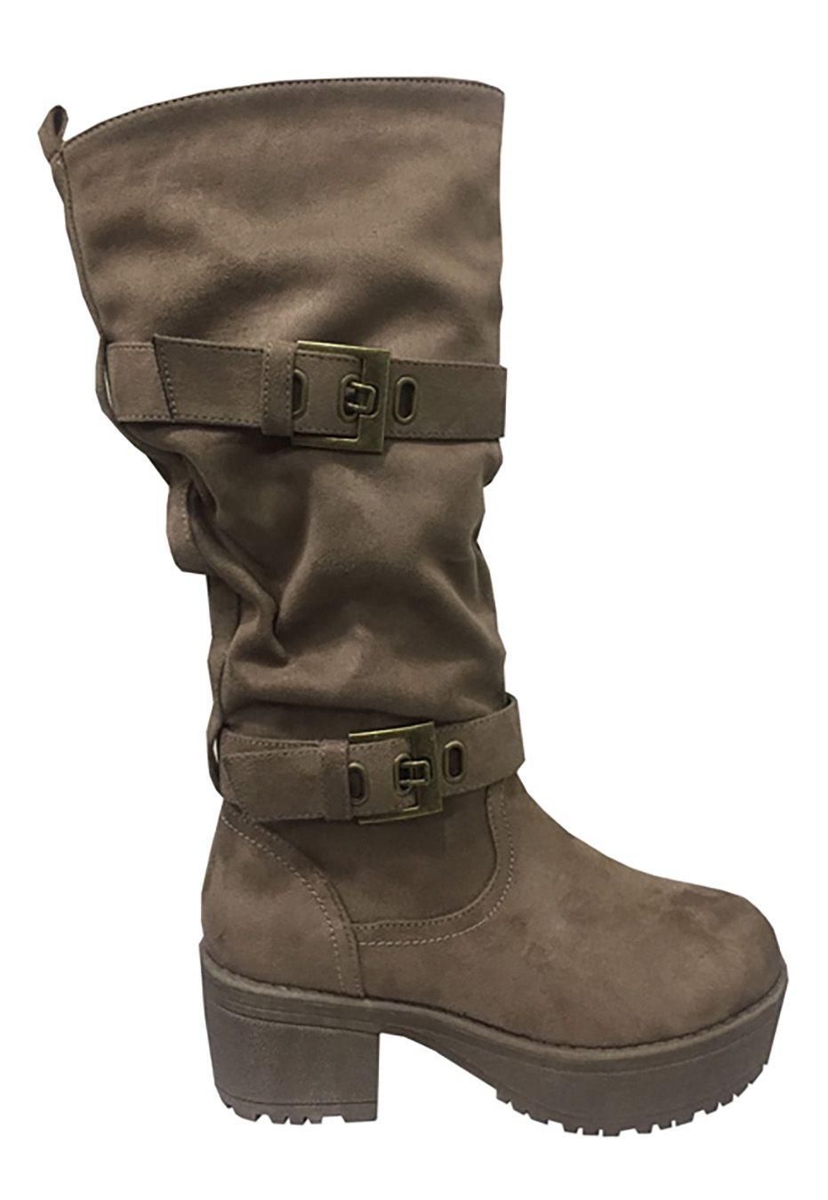 Bota Gamuza Ecológica ZAV22  Nude-0