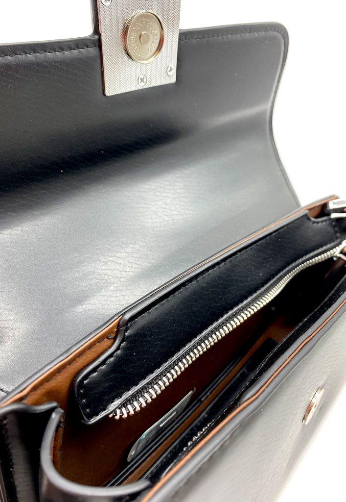 Cartera Ecocuero Negro CRU72-3