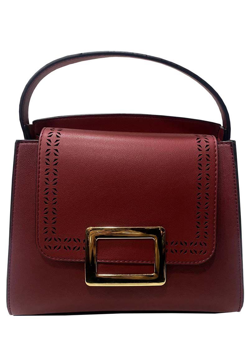Cartera Cuero Ecológico CRT65 Burdeo-0
