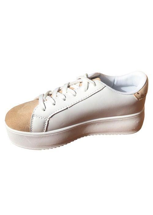 Zapatilla Ecocuero ZAY21 Beige-4