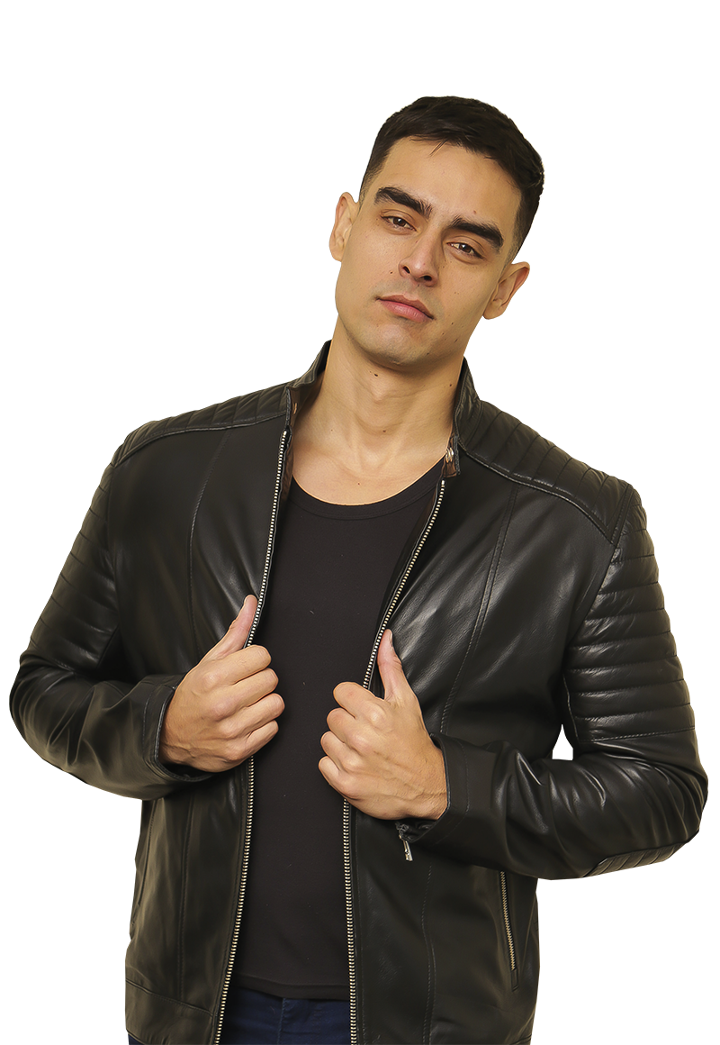 Chaqueta Cuero CHG17 Negro-2