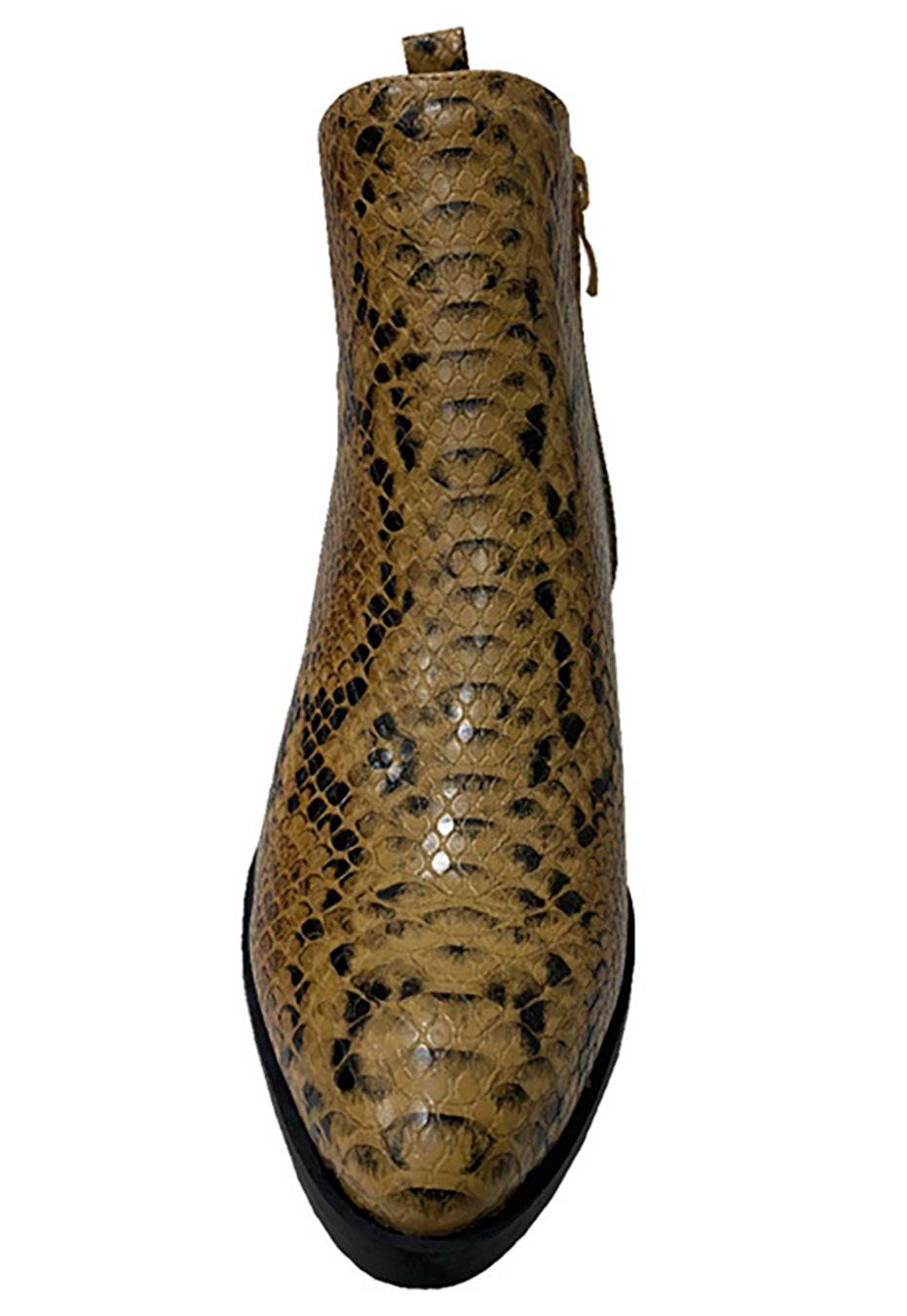 Botín Ecocuero ZAY86 Café Snake-2