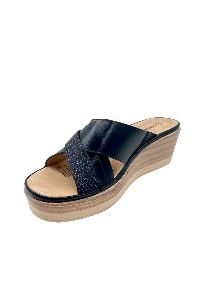 Sandalia Mujer Negro ZB030-3