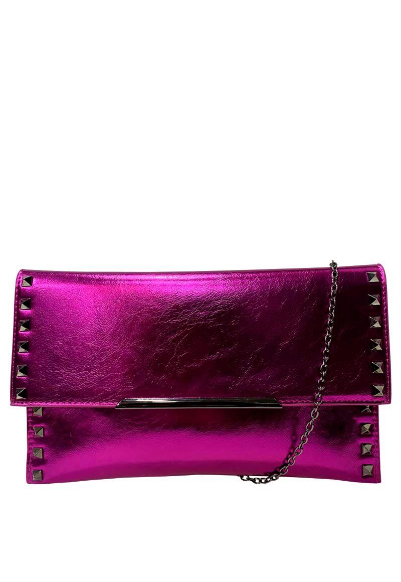 Cartera Cuero Ecológico CRS11 Fucsia-0