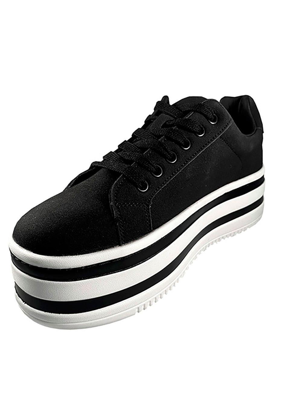 Zapatilla Gamuza Ecológica ZAX45 Negro-3