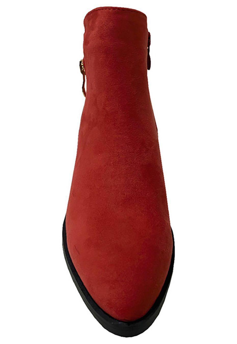 Botín Ecocuero ZAY86 Rojo Naranja-2