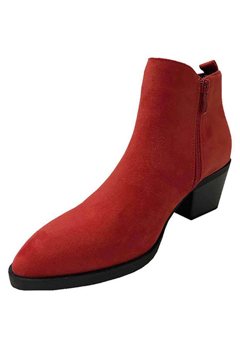 Botín Ecocuero ZAY86 Rojo Naranja-3