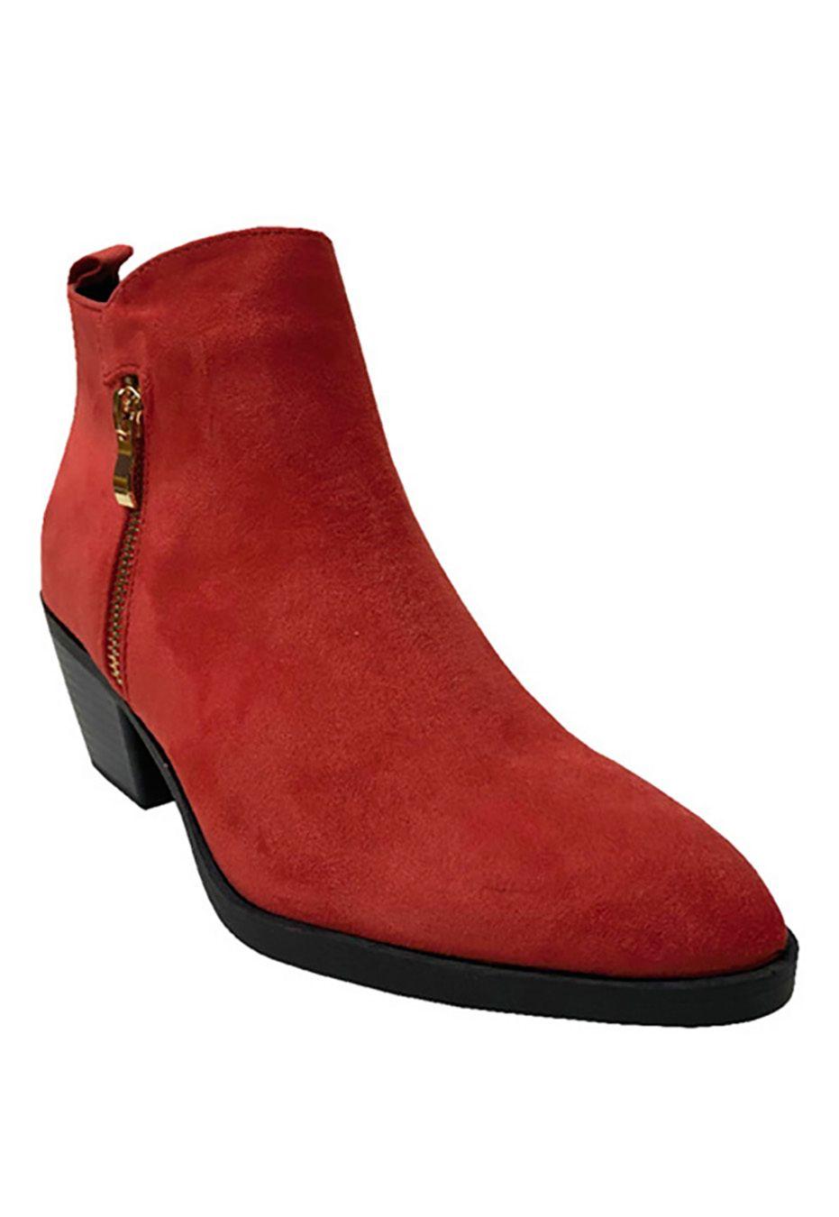 Botín Ecocuero ZAY86 Rojo Naranja-1